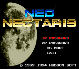 VERSUS mode only appeared on Neo Nectaris