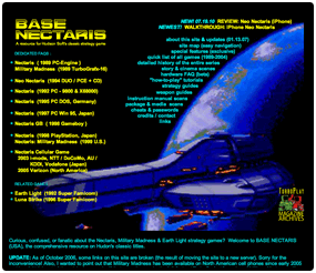  Base Nectaris Homepage, circa 2003  