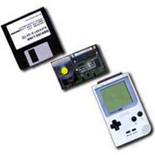 Gameboy, GB KISS LINK modem & 3.5" floppy with drivers / utilities